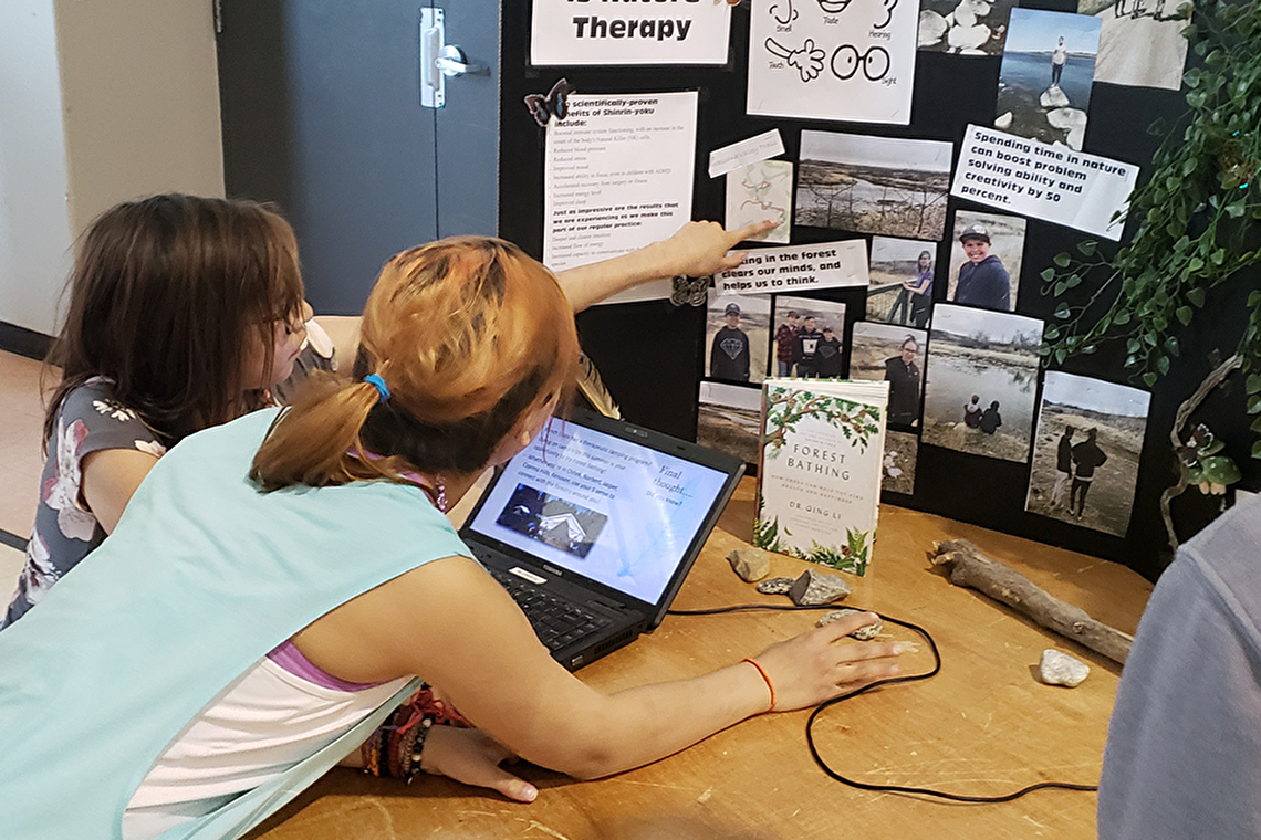 Youth at a science fair