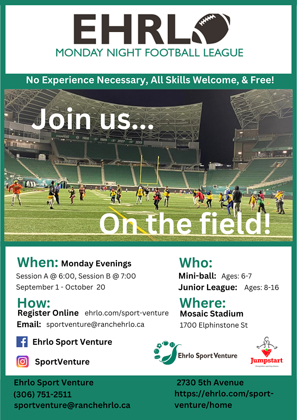 Poster announcing the start of the 2025 MNF league